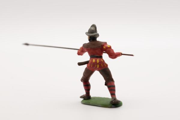 Landsknecht zustechend spanischer Helm
